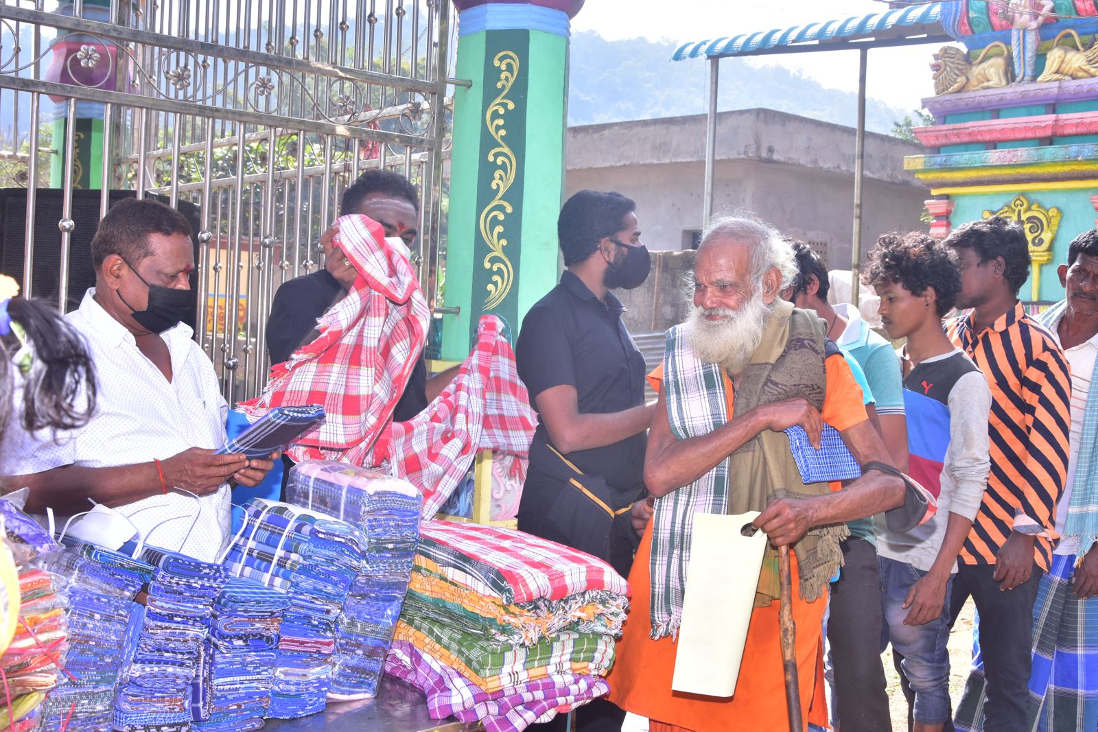 Devotees at Seethapalli Temple